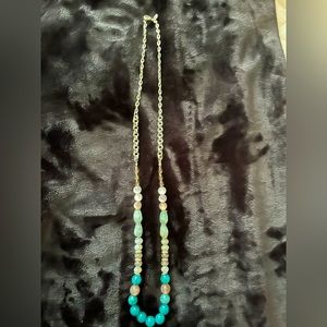 LOFT!! Turquoise and gray necklace!!